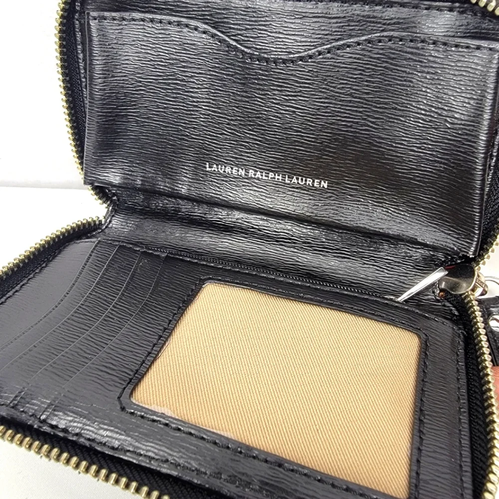 Lauren Ralph Lauren Green‎ Fabric Label Wristlet